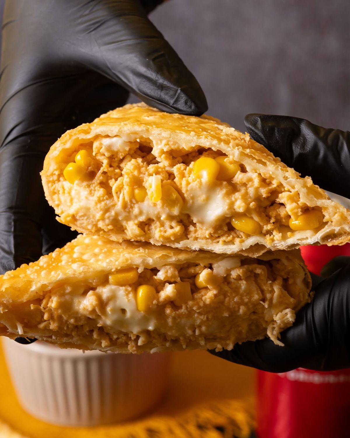 Pastel Frango e Milho